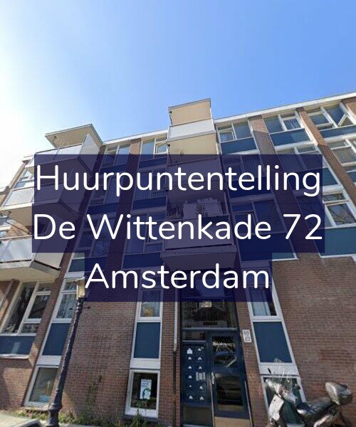 Foto gevel Huurpuntentelling voor De Wittenkade 72, Amsterdam
