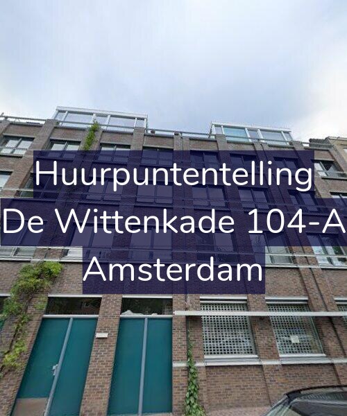 Foto gevel Huurpuntentelling voor De Wittenkade 104-A, Amsterdam
