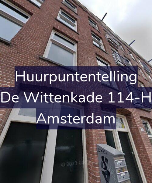 Foto gevel Huurpuntentelling voor De Wittenkade 114-H, Amsterdam