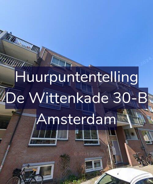 Foto gevel Huurpuntentelling voor De Wittenkade 30-B, Amsterdam