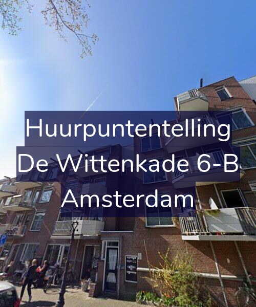 Foto gevel Huurpuntentelling voor De Wittenkade 6-B, Amsterdam