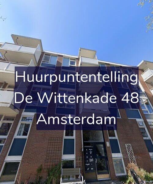 Foto gevel Huurpuntentelling voor De Wittenkade 48, Amsterdam