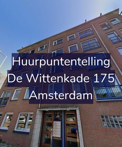 Foto gevel Huurpuntentelling voor De Wittenkade 175, Amsterdam