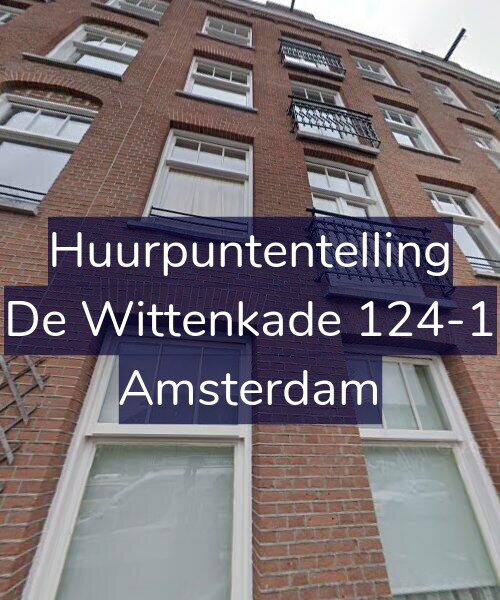 Foto gevel Huurpuntentelling voor De Wittenkade 124-1, Amsterdam