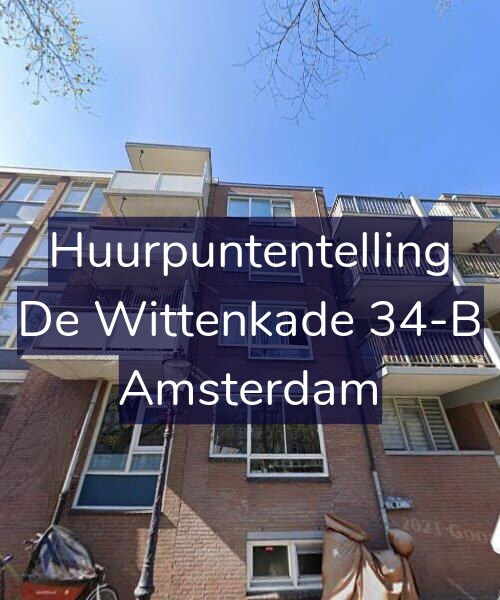 Foto gevel Huurpuntentelling voor De Wittenkade 34-B, Amsterdam