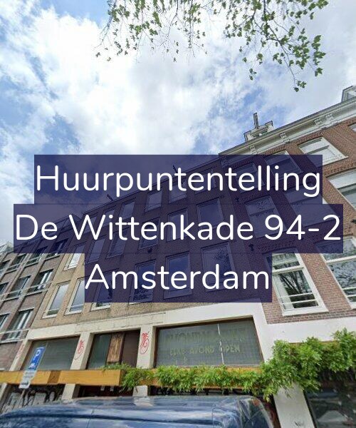 Foto gevel Huurpuntentelling voor De Wittenkade 94-2, Amsterdam