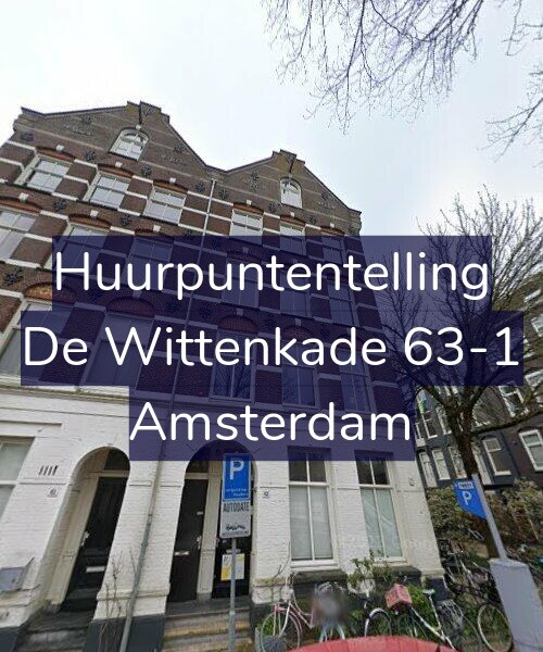 Foto gevel Huurpuntentelling voor De Wittenkade 63-1, Amsterdam