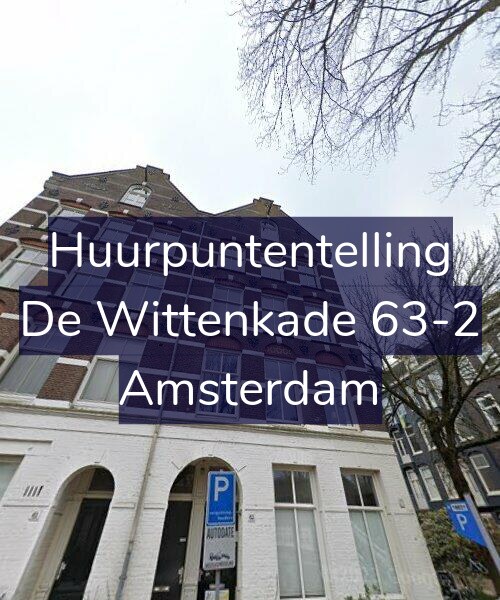Foto gevel Huurpuntentelling voor De Wittenkade 63-2, Amsterdam
