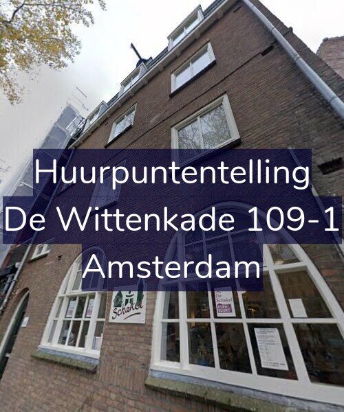 Foto gevel Huurpuntentelling voor De Wittenkade 109-1, Amsterdam