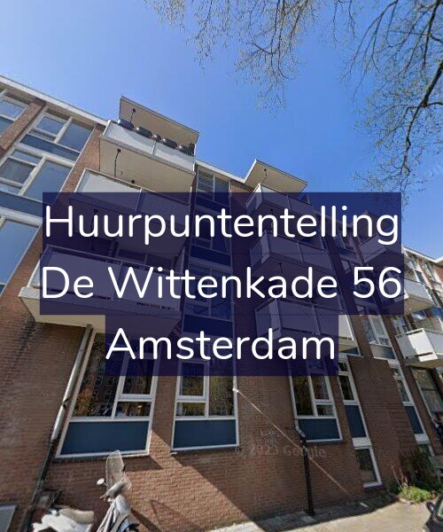 Foto gevel Huurpuntentelling voor De Wittenkade 56, Amsterdam
