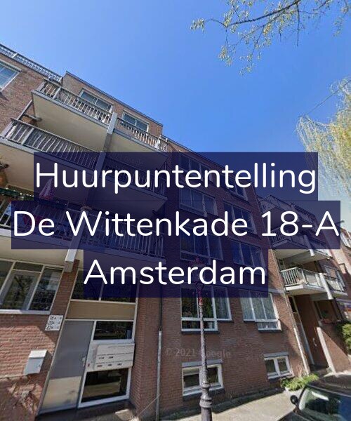 Foto gevel Huurpuntentelling voor De Wittenkade 18-A, Amsterdam
