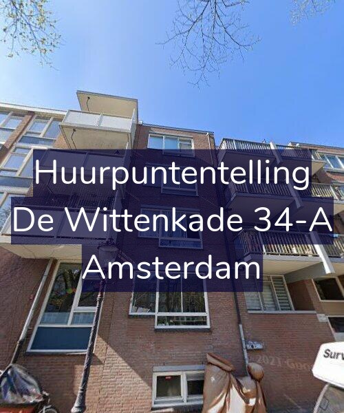 Foto gevel Huurpuntentelling voor De Wittenkade 34-A, Amsterdam