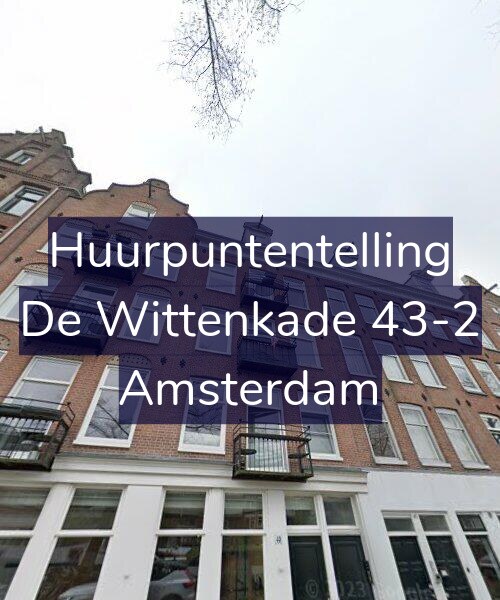 Foto gevel Huurpuntentelling voor De Wittenkade 43-2, Amsterdam