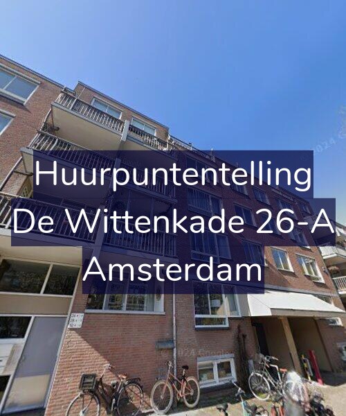 Foto gevel Huurpuntentelling voor De Wittenkade 26-A, Amsterdam