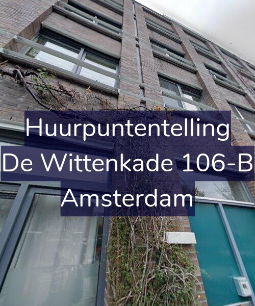 Foto gevel Huurpuntentelling voor De Wittenkade 106-B, Amsterdam