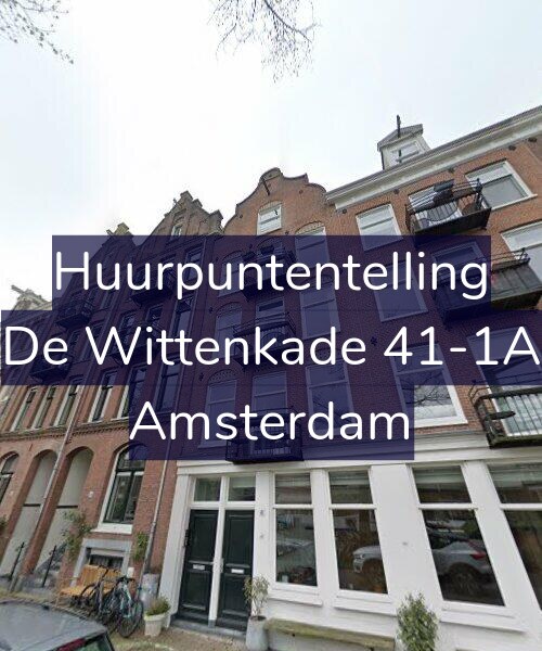 Foto gevel Huurpuntentelling voor De Wittenkade 41-1A, Amsterdam