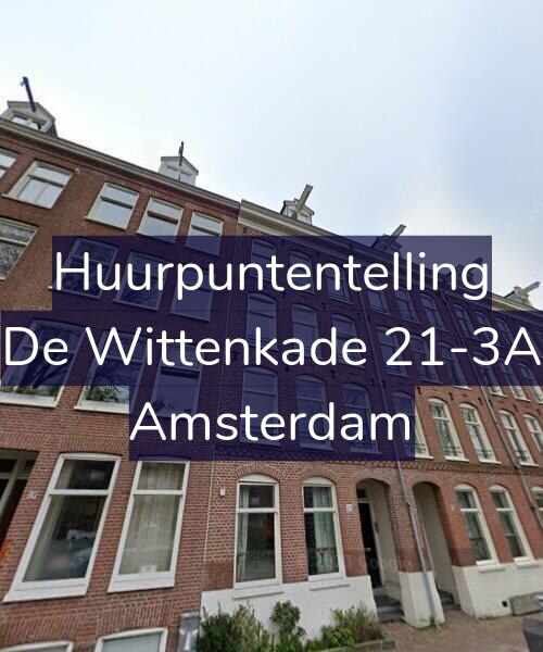 Foto gevel Huurpuntentelling voor De Wittenkade 21-3A, Amsterdam
