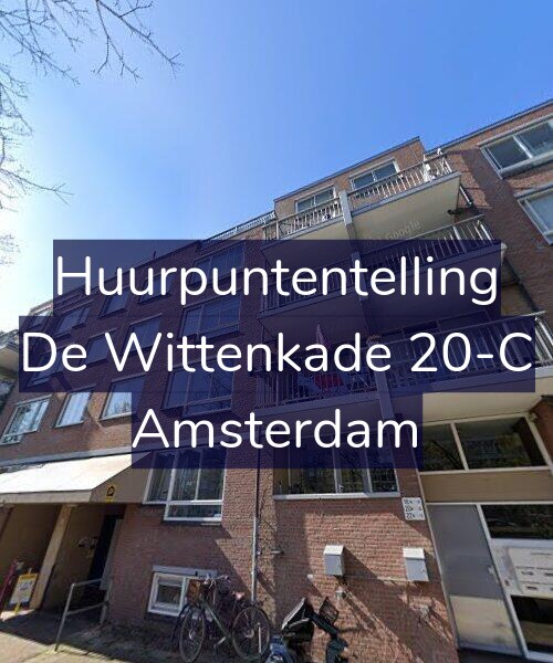 Foto gevel Huurpuntentelling voor De Wittenkade 20-C, Amsterdam