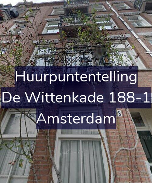 Foto gevel Huurpuntentelling voor De Wittenkade 188-1, Amsterdam