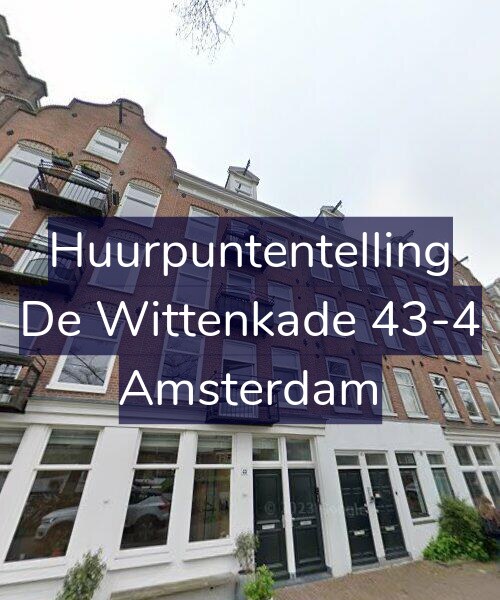 Foto gevel Huurpuntentelling voor De Wittenkade 43-4, Amsterdam