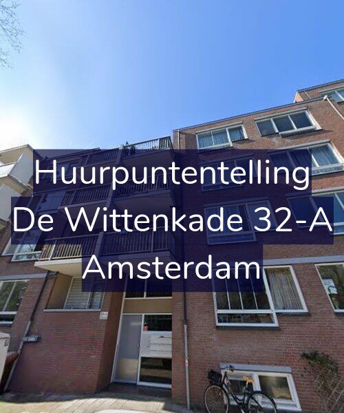 Foto gevel Huurpuntentelling voor De Wittenkade 32-A, Amsterdam
