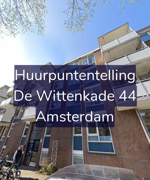 Foto gevel Huurpuntentelling voor De Wittenkade 44, Amsterdam