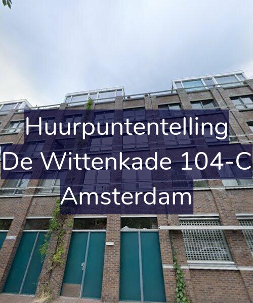Foto gevel Huurpuntentelling voor De Wittenkade 104-C, Amsterdam