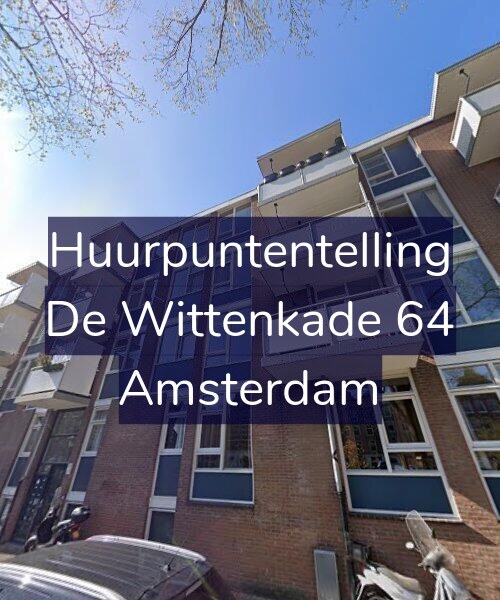 Foto gevel Huurpuntentelling voor De Wittenkade 64, Amsterdam