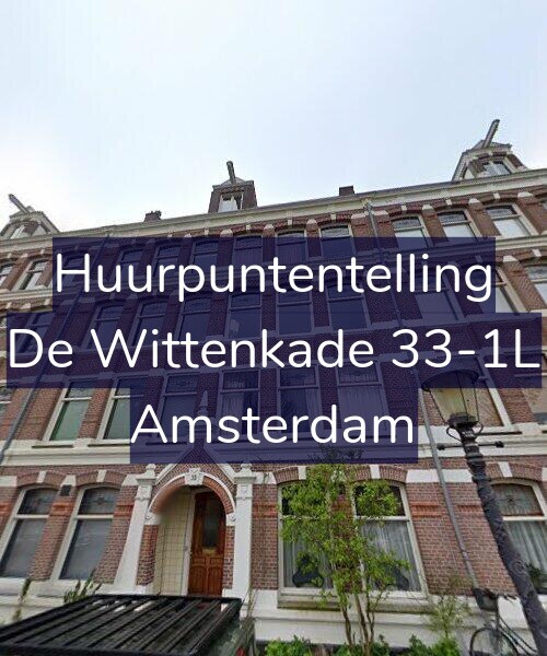 Foto gevel Huurpuntentelling voor De Wittenkade 33-1L, Amsterdam