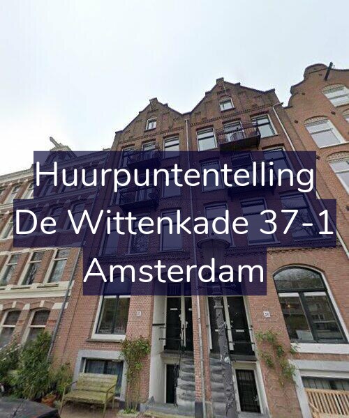 Foto gevel Huurpuntentelling voor De Wittenkade 37-1, Amsterdam