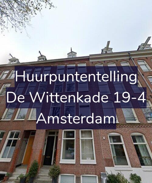 Foto gevel Huurpuntentelling voor De Wittenkade 19-4, Amsterdam