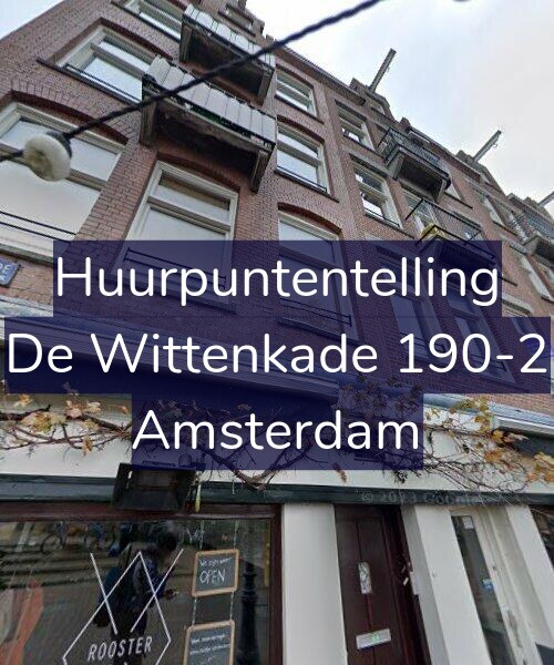 Foto gevel Huurpuntentelling voor De Wittenkade 190-2, Amsterdam