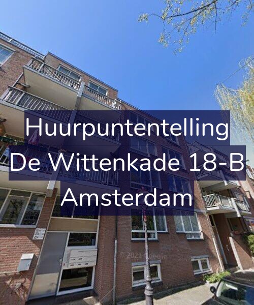 Foto gevel Huurpuntentelling voor De Wittenkade 18-B, Amsterdam