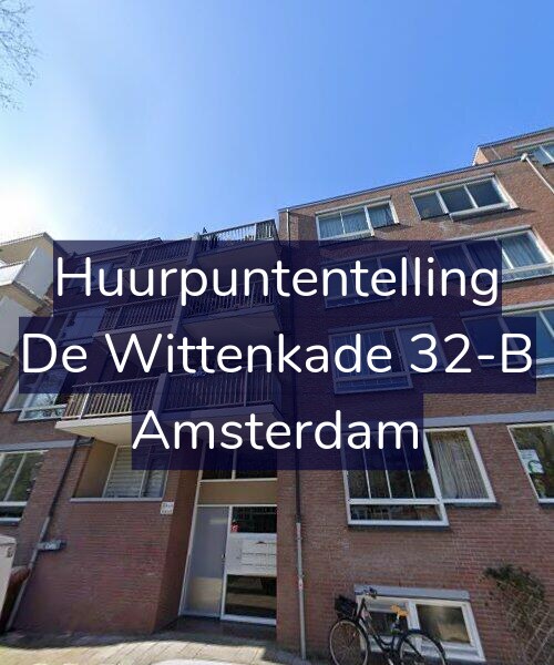 Foto gevel Huurpuntentelling voor De Wittenkade 32-B, Amsterdam