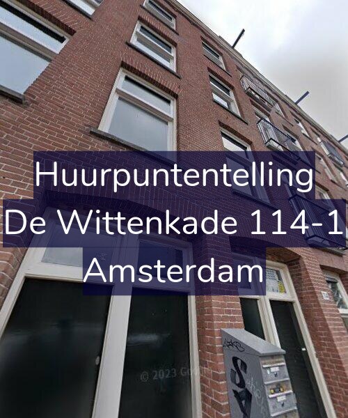 Foto gevel Huurpuntentelling voor De Wittenkade 114-1, Amsterdam
