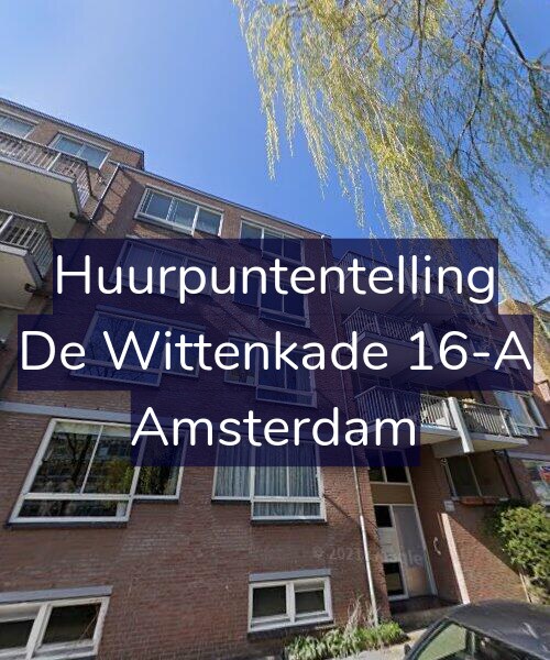 Foto gevel Huurpuntentelling voor De Wittenkade 16-A, Amsterdam