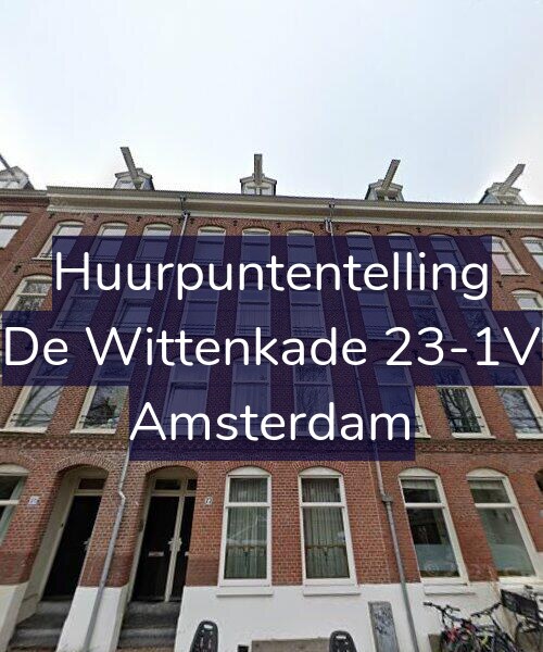 Foto gevel Huurpuntentelling voor De Wittenkade 23-1V, Amsterdam