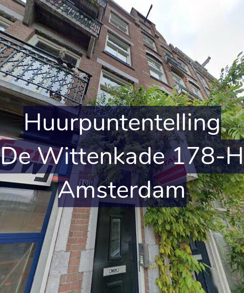 Foto gevel Huurpuntentelling voor De Wittenkade 178-H, Amsterdam