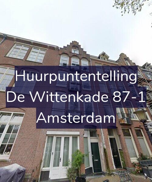 Foto gevel Huurpuntentelling voor De Wittenkade 87-1, Amsterdam