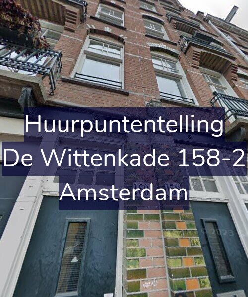Foto gevel Huurpuntentelling voor De Wittenkade 158-2, Amsterdam