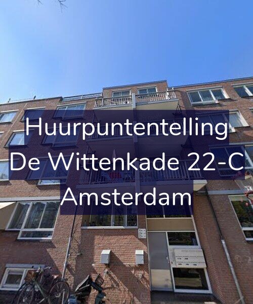 Foto gevel Huurpuntentelling voor De Wittenkade 22-C, Amsterdam