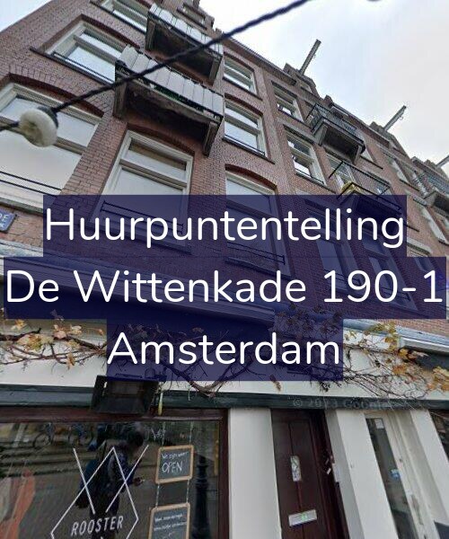 Foto gevel Huurpuntentelling voor De Wittenkade 190-1, Amsterdam