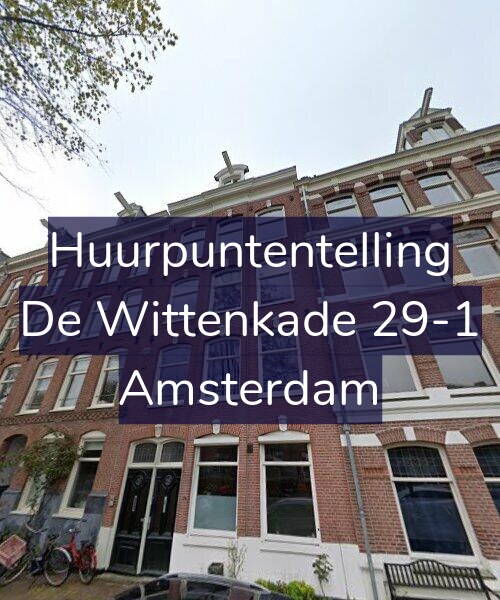 Foto gevel Huurpuntentelling voor De Wittenkade 29-1, Amsterdam