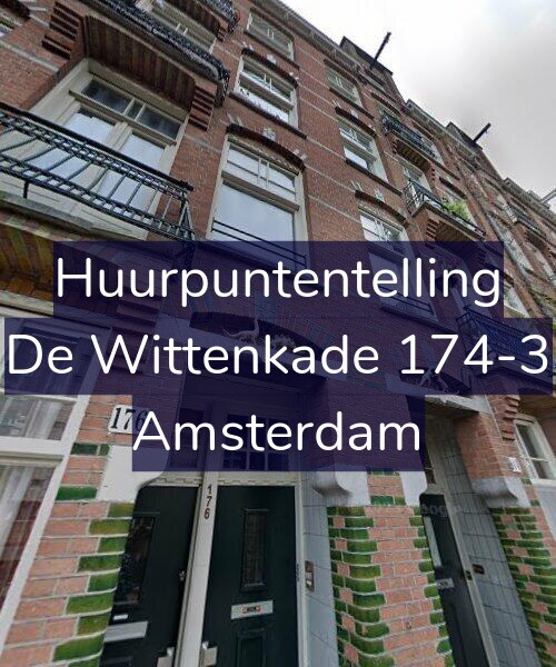 Foto gevel Huurpuntentelling voor De Wittenkade 174-3, Amsterdam