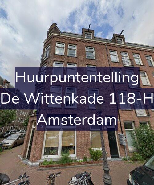 Foto gevel Huurpuntentelling voor De Wittenkade 118-H, Amsterdam