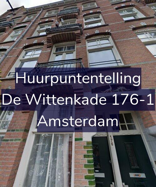 Foto gevel Huurpuntentelling voor De Wittenkade 176-1, Amsterdam