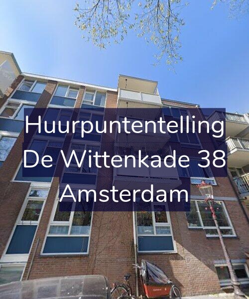 Foto gevel Huurpuntentelling voor De Wittenkade 38, Amsterdam