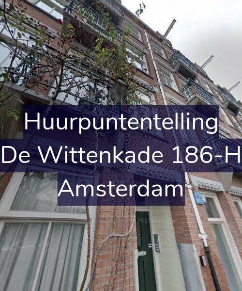 Foto gevel Huurpuntentelling voor De Wittenkade 186-H, Amsterdam