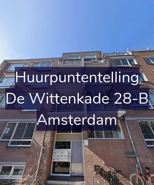 Foto gevel Huurpuntentelling voor De Wittenkade 28-B, Amsterdam