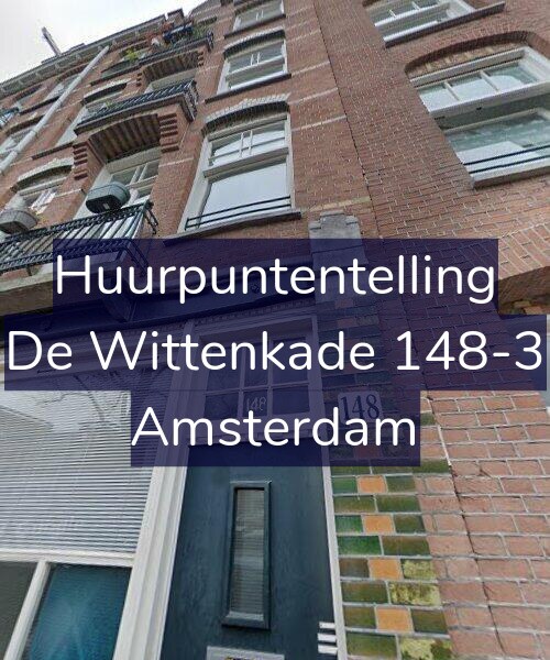 Foto gevel Huurpuntentelling voor De Wittenkade 148-3, Amsterdam